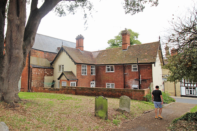 Crabtree House, Thoroughfare, Halesworth, Suffok - From the churchyard