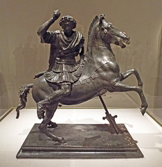 Bronze Statue of Alexander the Great on Bucephalus in the Metropolitan Museum of Art, July 2016