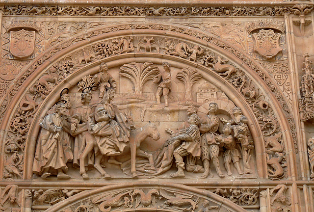 Salamanca- New Cathedral- Carving Over Lateral Door