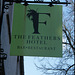 boring Feathers Hotel sign