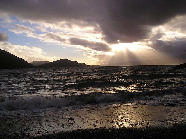 Loch Linnhe  from Onich 21st October 2003