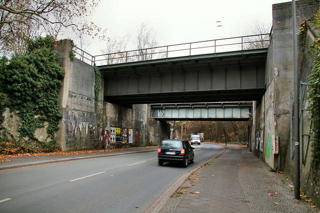 Eisenbahnbrücken über der Heinrich-Gustav-Straße (Bochum-Werne) / 20.11.2018