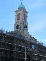 The military clock at the Royal William Yard.