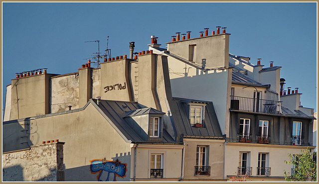 ... sur les toits parisiens ...!