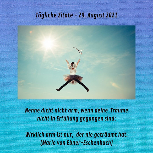 Tägliche Zitate - 29. August 2021