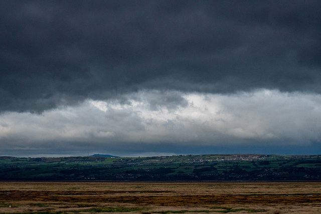 Ominous clouds over Wales this morning