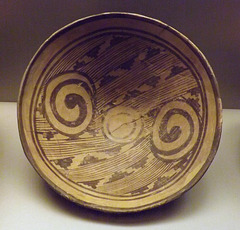 Bowl with Decoration in in the Dimini Style in the National Archaeological Museum in Athens, June 2014