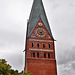 Zifferblatt und Glockenturm der St. Johannis (Lüneburg)