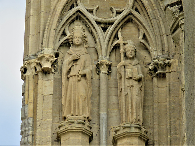 croyland abbey church, crowland, lincs (68) mid c13 west front