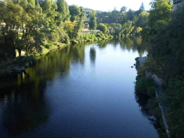 Downstream view over River Tâmega.