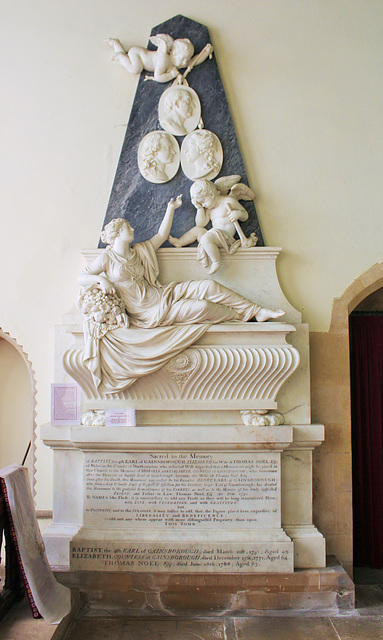 Memorial to the 4th Earl of Gainsborough, St Peter & St Paul's Church, Exton, Rutland