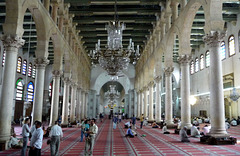 Damaskus: Großer Gebetsraum in der Omayyaden-Moschee (ehem. Johannis-Basilika)
