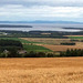 Findhorn Bay at high tide - looking across the Moray Firth northwards from Califer Hill