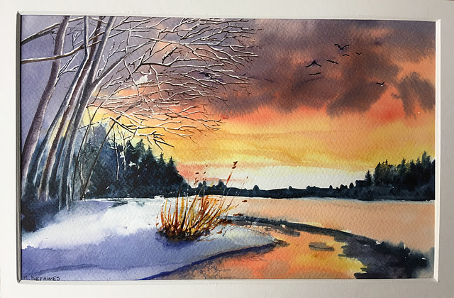 Petite aquarelle de saison