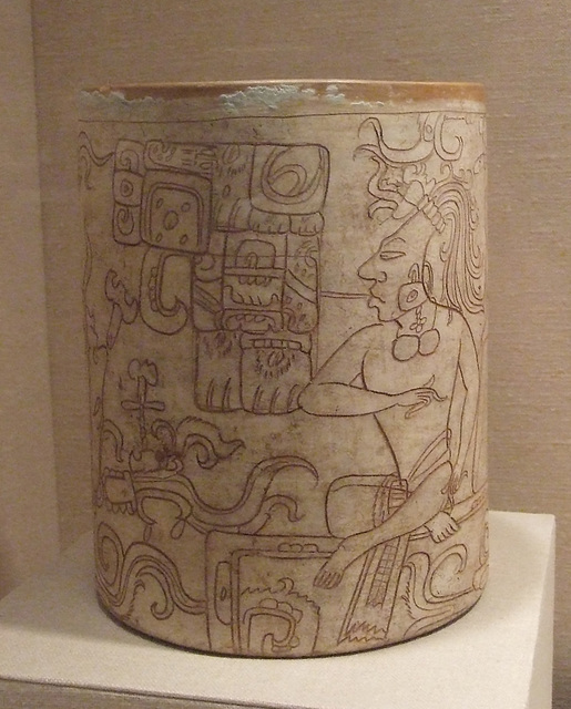 Mayan Vessel with Seated Lord in the Metropolitan Museum of Art, January 2011
