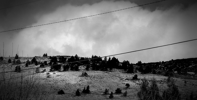 Wires interfering with landscape