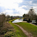Looking south from Astwood Top Lock on the Worcester and Birmingham Canal
