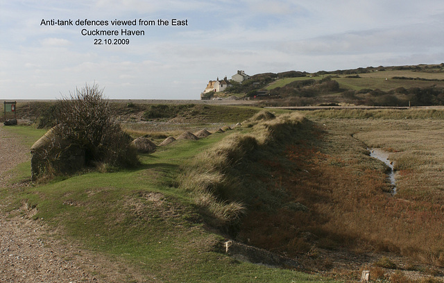 Anti-tank defences from East -  Cuckmere