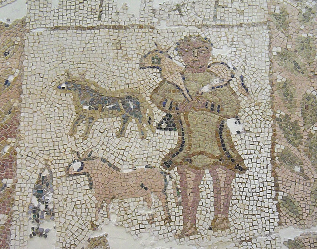 Detail of the Funerary Mosaic of Lollianus in the Bardo Museum, June 2014