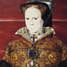 Detail of the Portrait of Queen Mary I by Hans Elworth in the Metropolitan Museum of Art, December 2022