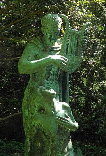 Detail of a Bronze Sculpture (Orpheus & Eurydice?) at Planting Fields, May 2012