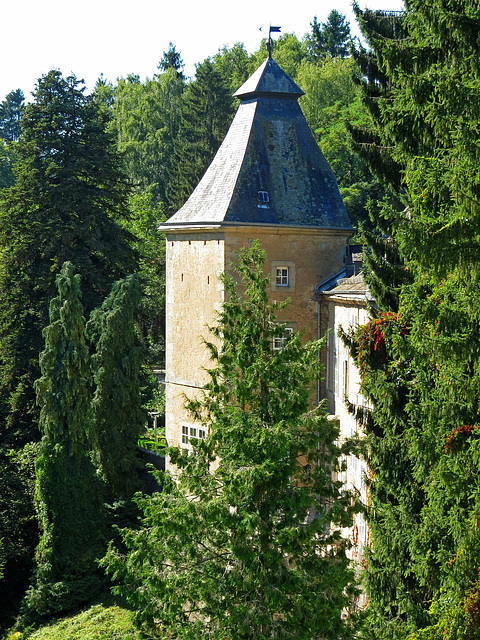 Blick zum Renaissanceschloss