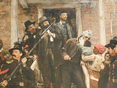 Detail of The Last Moments of John Brown by Thomas Hovenden in the Metropolitan Museum of Art, February 2020