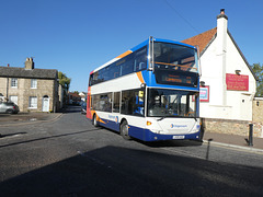 Stagecoach East 15087 (LX09 AGO) in Fordham - 10 Oct 2022 (P1130650)