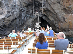 Vulcano- Entering a Narrow Cave