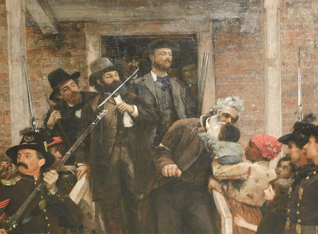 Detail of The Last Moments of John Brown by Thomas Hovenden in the Metropolitan Museum of Art, February 2020