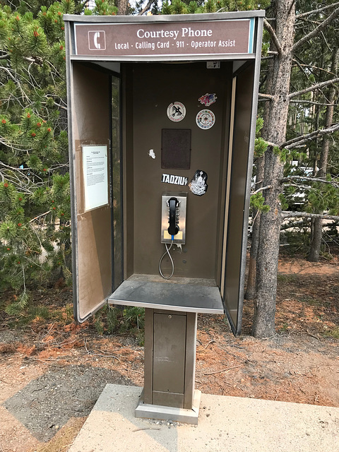 Yellowstone phone booth