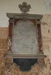 Memorial to Elizabeth Dawson, Saint Michael's Church, Appleby Magna, Leicestershire