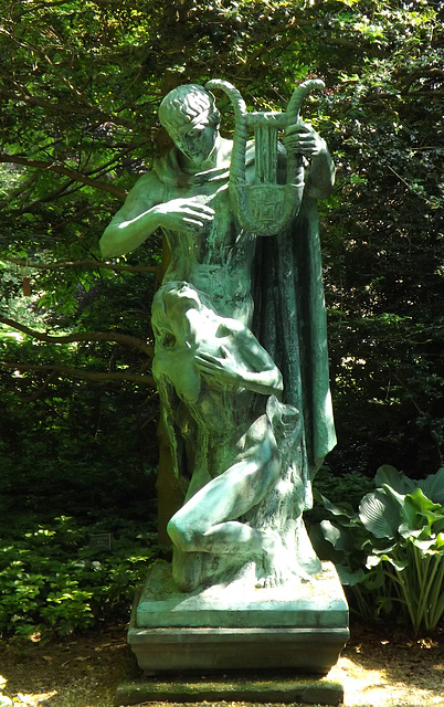 Bronze Sculpture (Orpheus & Eurydice?) at Planting Fields, May 2012