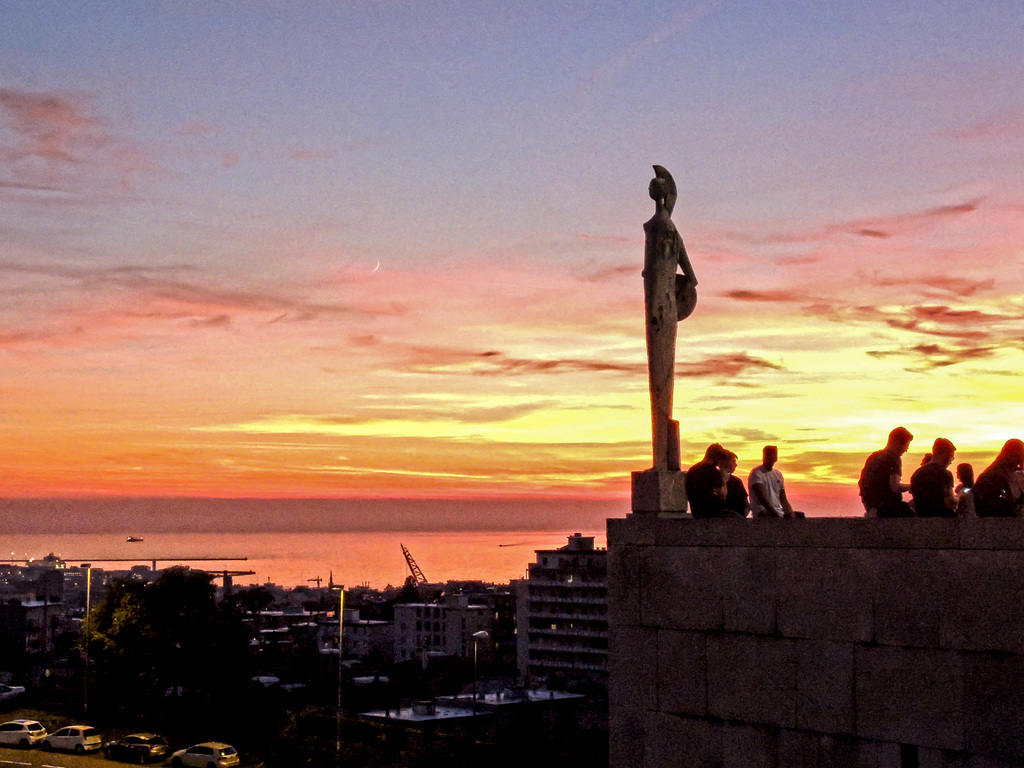 Tramonto dall'Università di Trieste