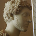 Detail of a Portrait of a Young Marcus Aurelius in an Alabaster Bust in the Naples Archaeological Museum, July 2012