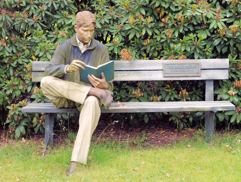 Lesen am Alsterpark in Hamburg*