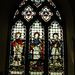 Memorial to John and Charlotte Echalaz, South Chancel window, Appleby Magna Church, Leicestershire