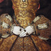 Detail of the Portrait of Queen Mary I by Hans Elworth in the Metropolitan Museum of Art, December 2022