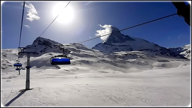 Zermatt : un controluce  sul Cervino