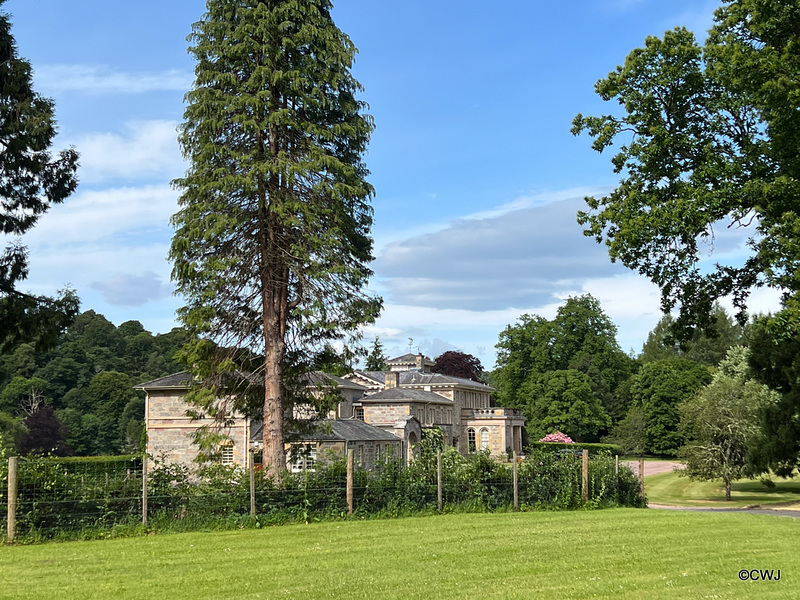 The Italianate Dunphail House built for Charles Lennox Cumming-Bruce and completed in 1829 by architectWilliam Henry Playfair, who was responsible for many of the neo-classical buildings in Edinburgh's New Town.