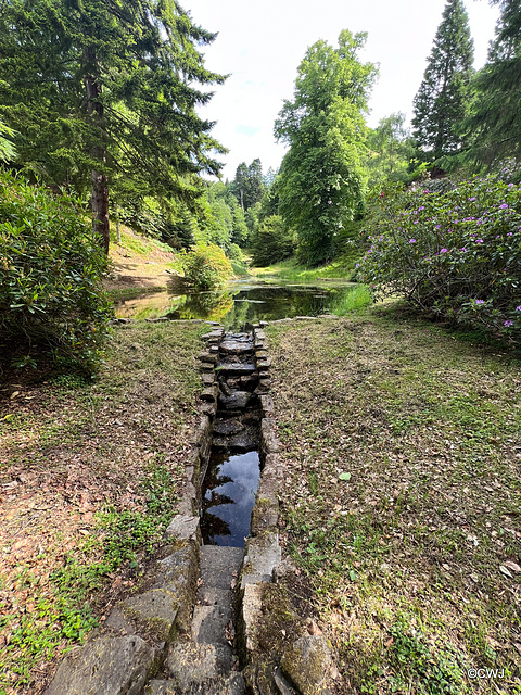 Water feature at Dunphail