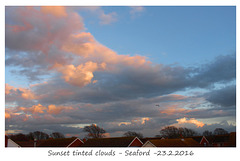 23.02.2016 - Clouds tinted by the sunset over Seaford