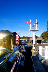 Driver's view from Isle of Man loco #10, C.H.Wood.