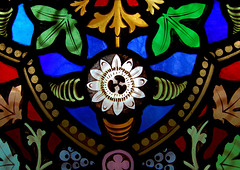 Detail of East Window, Christ Church, Dog Lane, Hulland Ward, Derbyshire