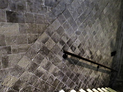 canterbury cathedral (27)early c12 walling on steps down to the crypt