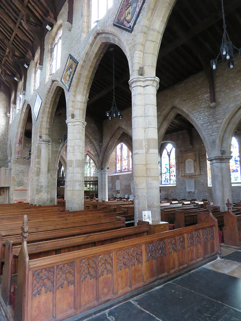 spalding church, lincs (15) c13 nave arcade aleed c15 with clerestory and roof spalding church, lincs (15) c13 nave arcade aleed c15 with clerestory and roof