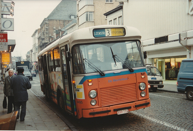 De Lijn 4495 (ABB 339) in Mechelen - 1 Feb 1993 De Lijn 4495 (ABB 339) in Mechelen - 1 Feb 1993