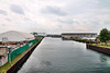 Hafen Dortmund, Blick von der Brücke Franziusstraße / 19.08.2023