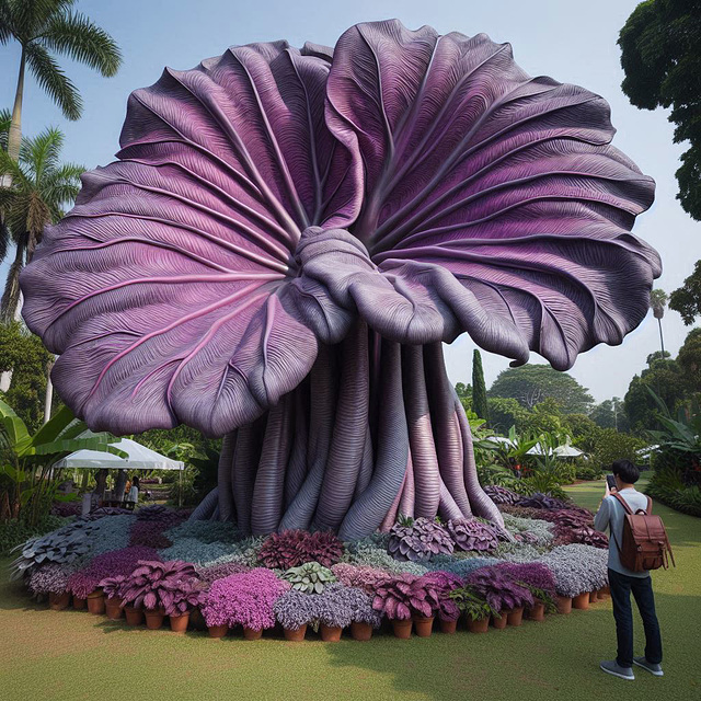 Plante oreille d'éléphant.................vue par IA❤️. Plante oreille d'éléphant.................vue par IA❤️.