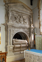 Monument in Turvey Church, Bedfordshire